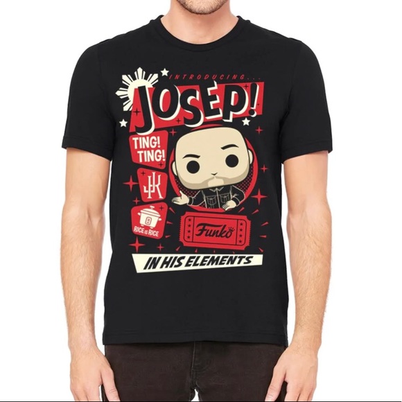 Jo Koy Funko Bobblehead Tshirt Mens sz L JOKOY.com world famous Comedian NEW - Picture 1 of 2